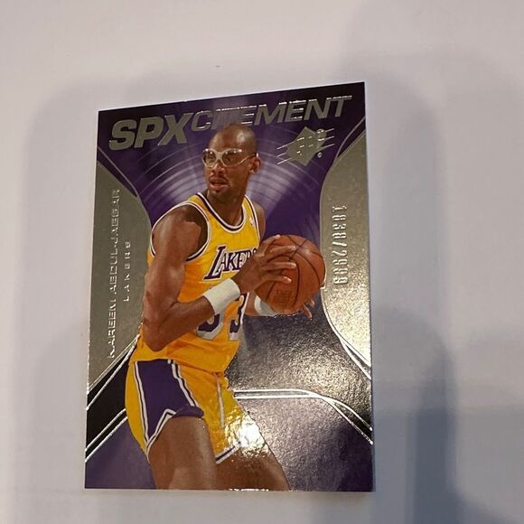SPXcitement Trading Card - Purple and Gold of Kareem Abdul-jabbar mint co - Picture 2 of 3